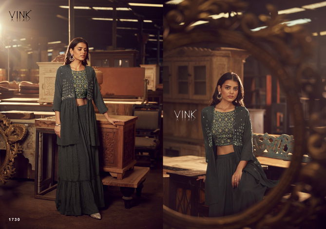 Limelight 2 By Vink 1727 To 1730 Party Wear Indo Western Lehenga Suppliers in India